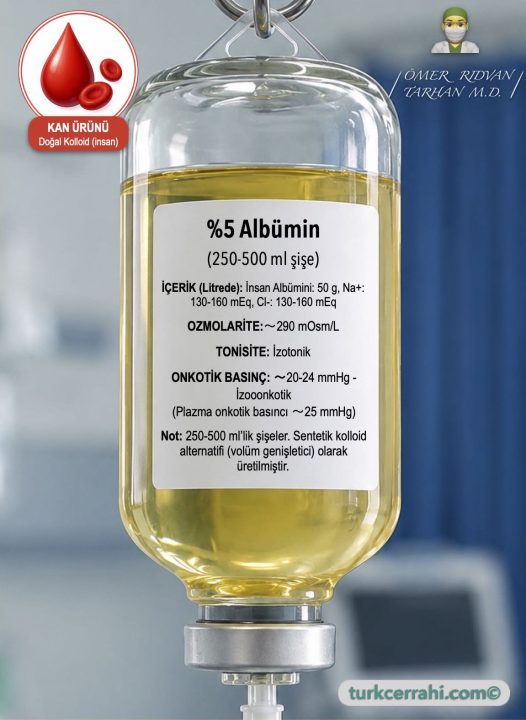 %5 İnsan Albumin Solüsyonu